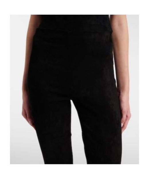 Stouls Black Cherilyn Suede Flared Pants