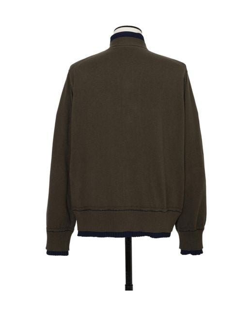 Sacai Black Buttoned Pocket Cardigan for men