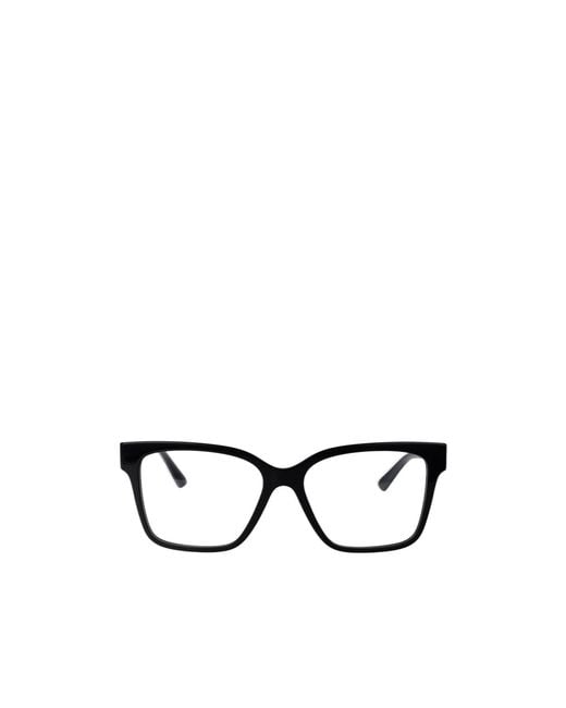 Jimmy Choo Metallic Eyewear Square Frame Glasses