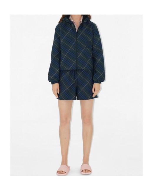 Burberry Pink Checked Slip-On Slides