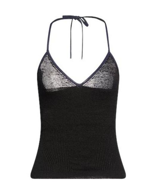 Jacquemus Black Two-Tone Knit Sleeveless Tank Top