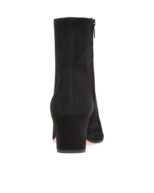 Gianvito Rossi Black Zipper Boots