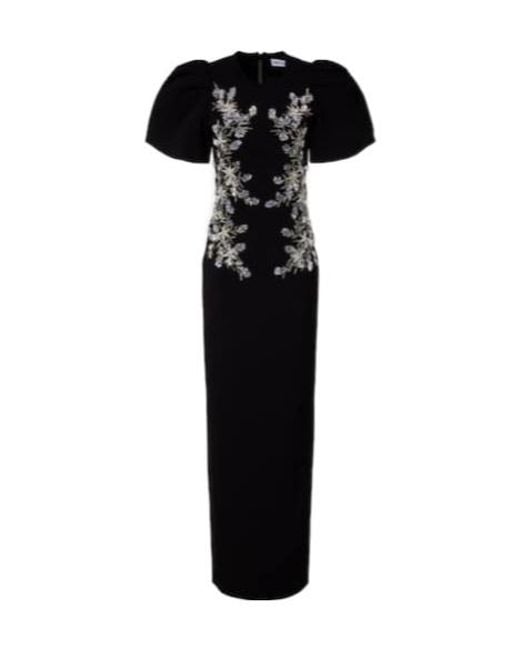 Rebecca Vallance Black Zephyr Embellished Gown
