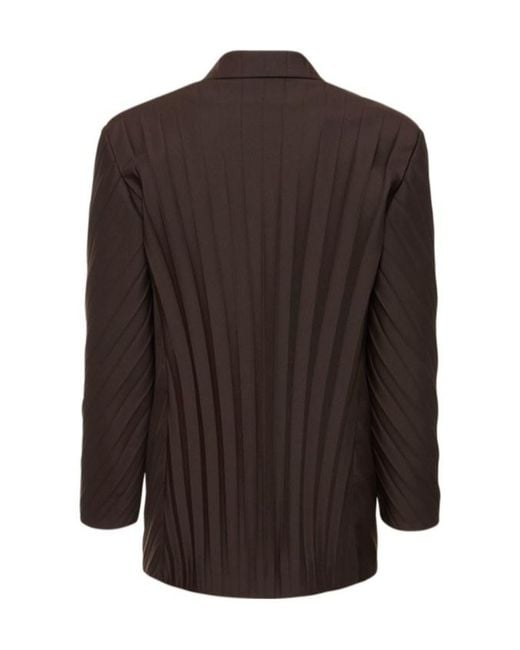 Valentino Brown Double-Breasted Blazer for men