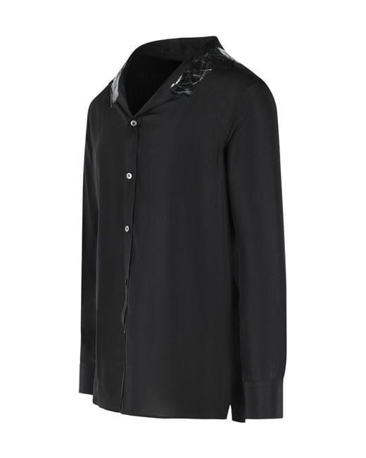Maison Margiela Black Tape-Detail Long-Sleeve Shirt for men