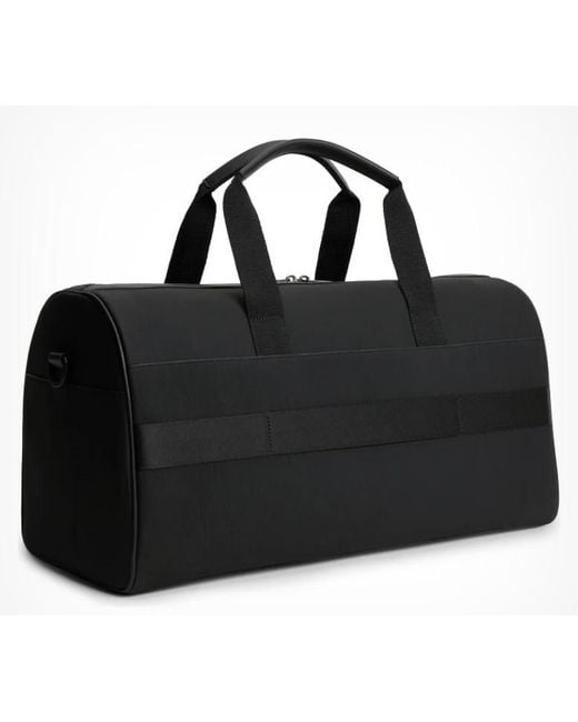 Tommy Hilfiger Black Logo-Patch Holdall Bag for men