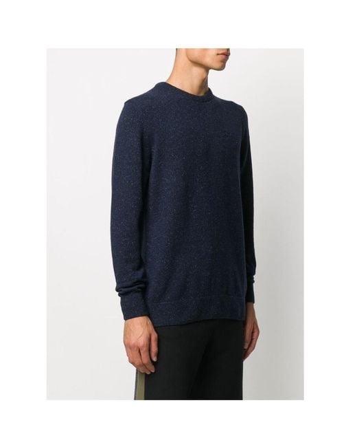Barbour Blue Tisbury Crewneck Knitted Jumper for men