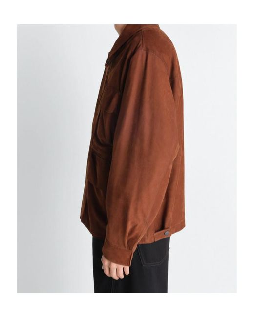 Lemaire Brown Patch-Pocket Jacket for men
