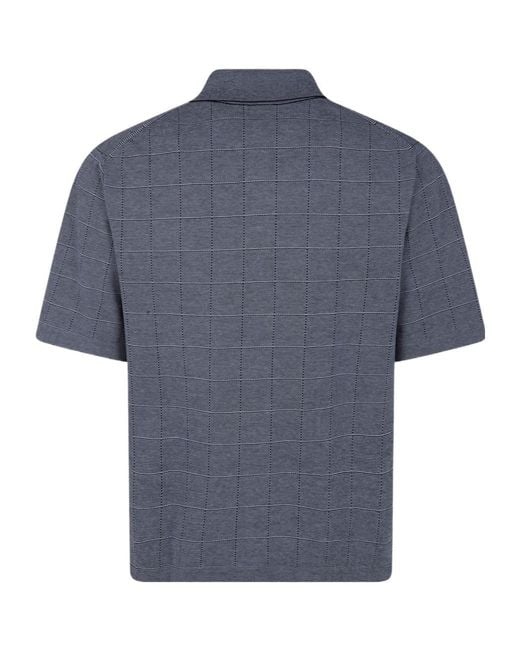Paul Smith Blue Short Sleeve Shirt for men