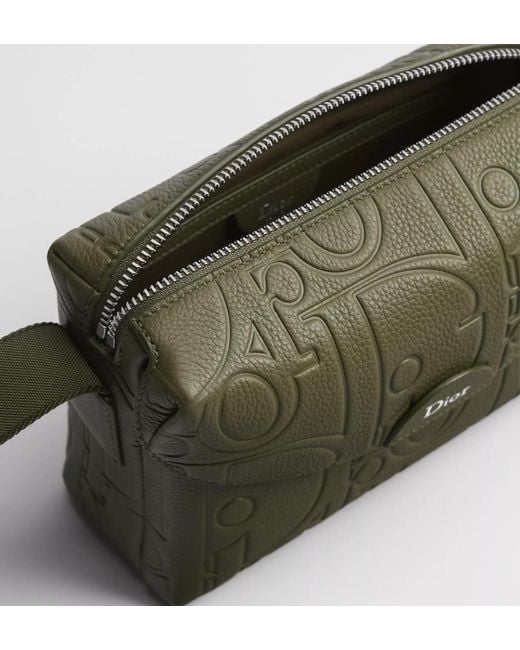 Dior Green Mini Jett Zipped Messenger Bag for men