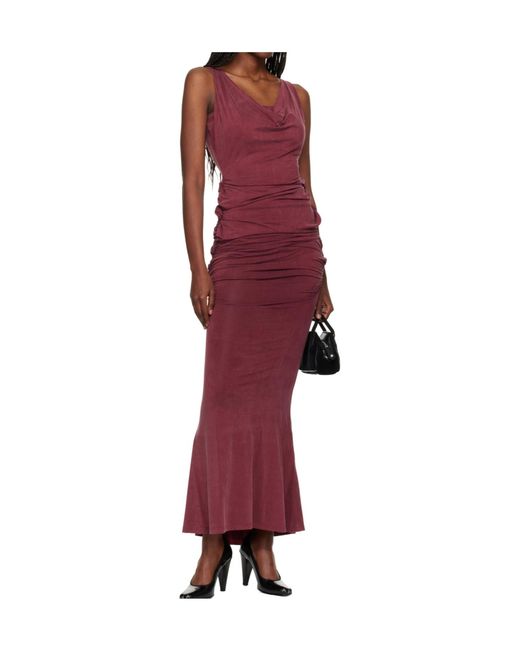 Vivienne Westwood Red Cowl-Neck Maxi Dress