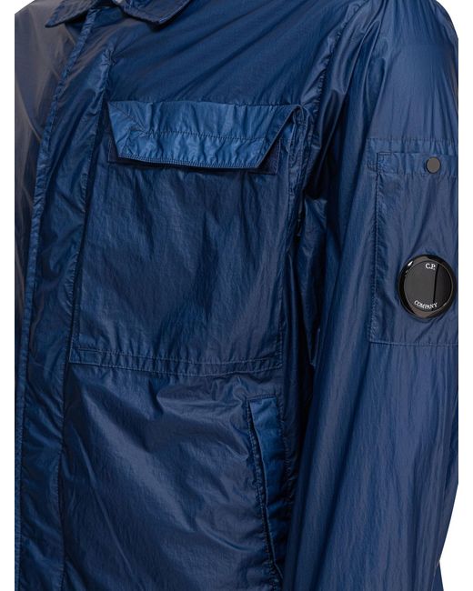 C P Company Blue Utility Jacket for men