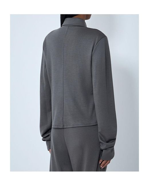 Rier Gray Mini Polar Buttoned Shirt