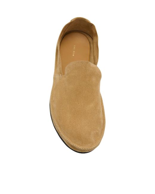 The Row Natural Round Toe Loafers
