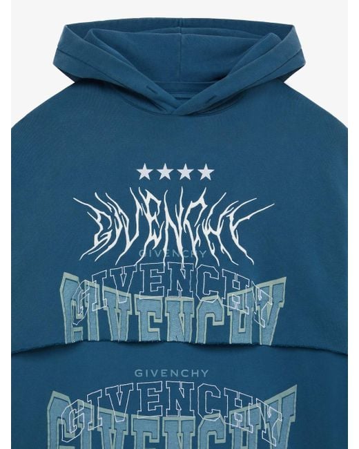 Givenchy Blue Long-Sleeved Sweater for men