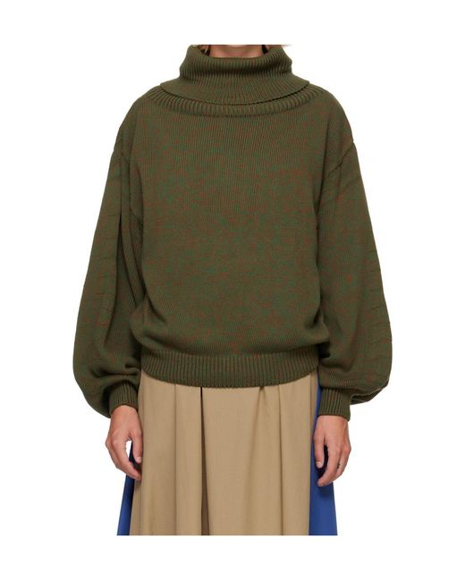 Baserange Green Turtleneck Sweater
