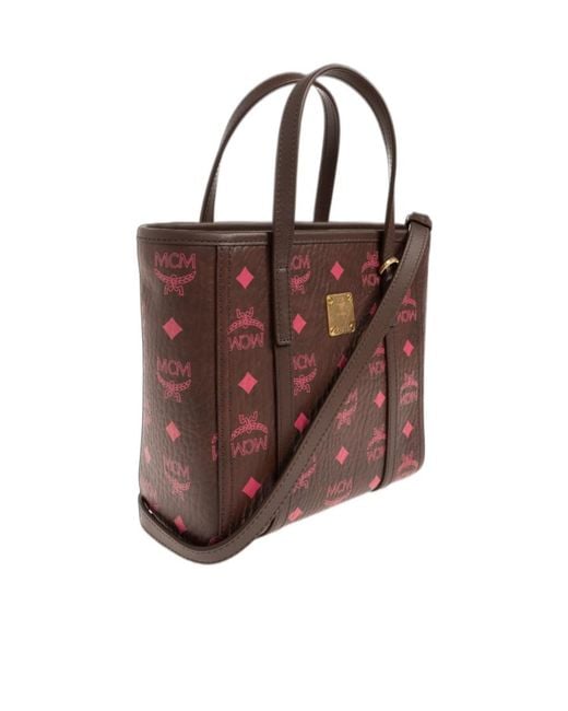 MCM Brown Toni Double-Handle Shoulder Bag
