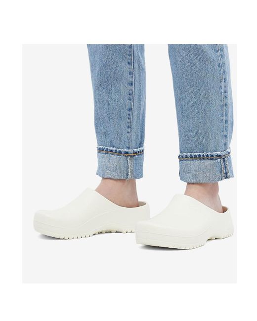 Birkenstock White Logo Muller Shoes