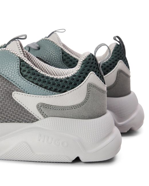 Boss Gray Runners Low-Top Trainers for men