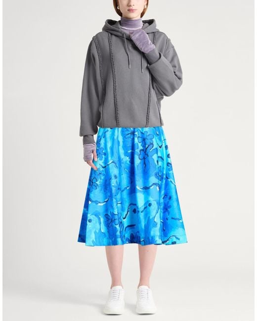 Marni Blue Flared Skirt
