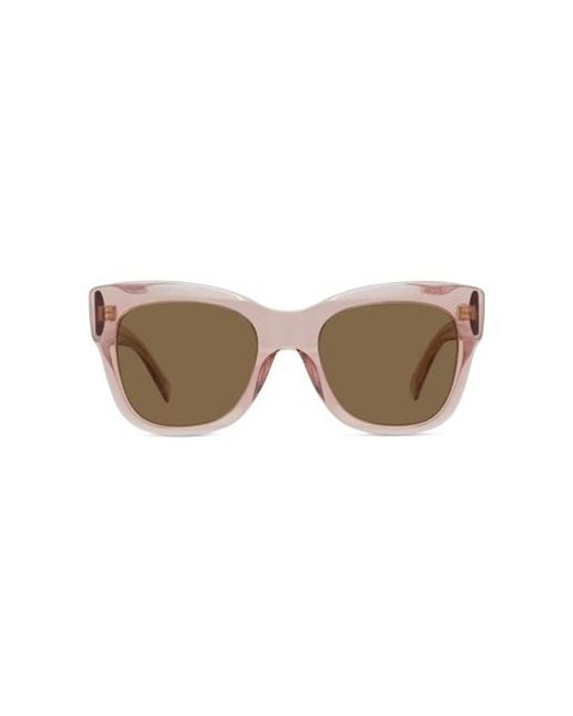 Givenchy White Eyewear City Square Frame Sunglasses
