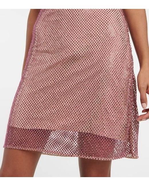 Stella McCartney Pink Crystal-Embellished Minidress