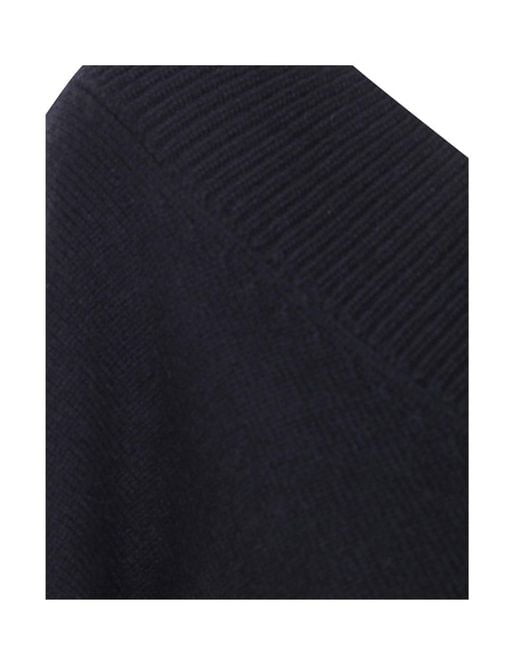Tom Ford Blue Long Sleeve V-Neck Jumper