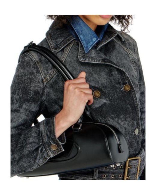 DIESEL Gray De-Legend-S Belted Denim Jacket