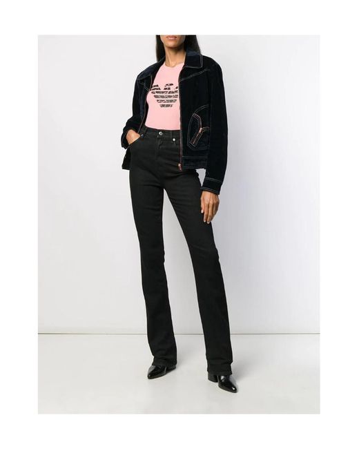 Emporio Armani Pink Logo Printed T-Shirt
