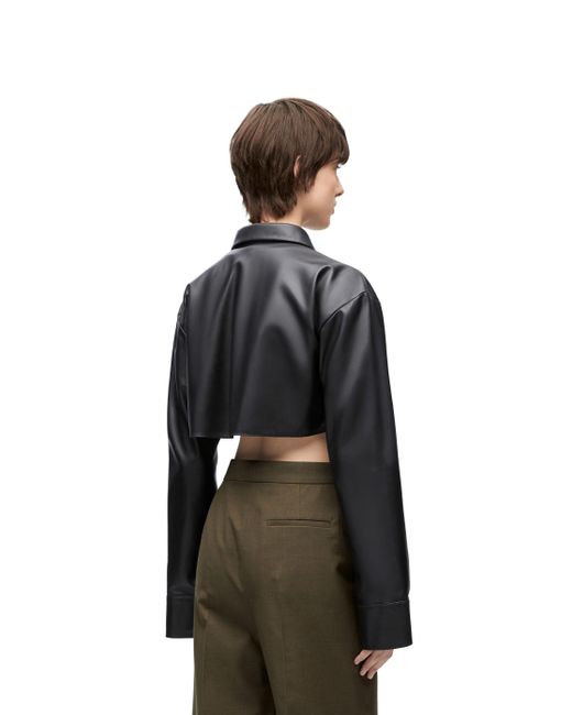 Loewe Black Cropped Long-Sleeved Shirt