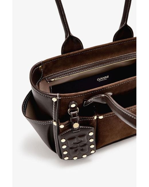 Ganni Brown Posy Bag Small