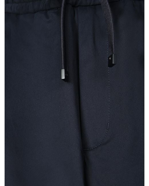 Moncler Blue Drawstring Jogging Pants for men