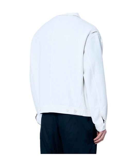 Dries Van Noten White Veper Zipped Jacket for men