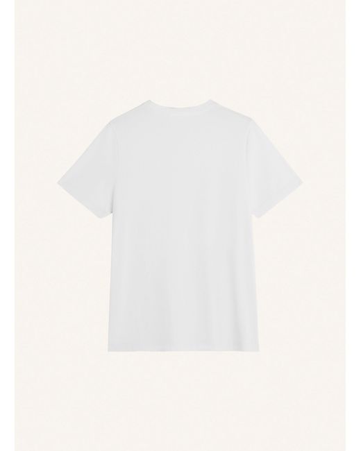 Maison Kitsuné White Maison Kitsuné Fox Patch T-Shirt