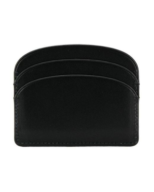A.P.C. Black Demi Lune Cardholder