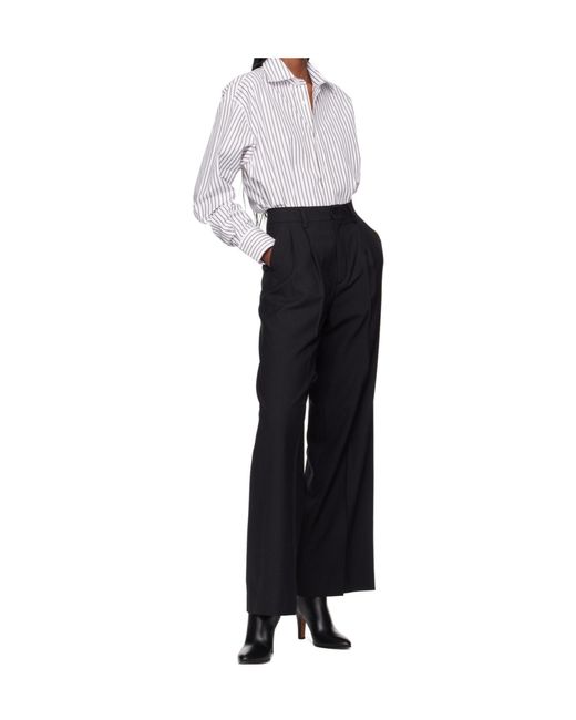 Filippa K Black Darcey Wool Trousers