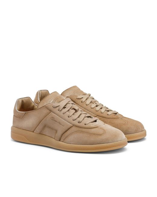 Santoni Brown Dbs Oly Sneakers for men
