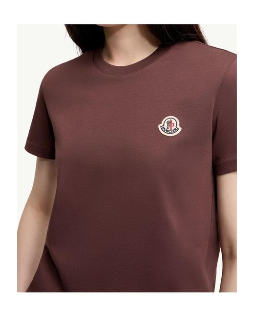 Moncler Purple Logo Patch Three-Pack Of T-Shirts