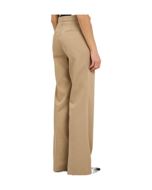 Gabriela Hearst Natural Straight-Leg Cotton Trousers