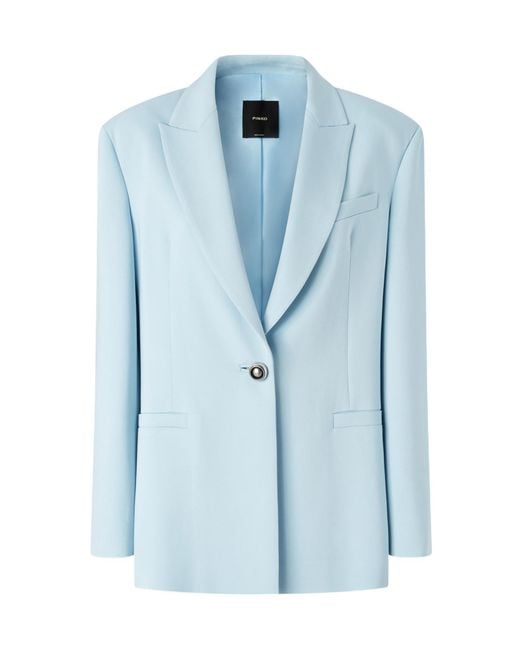 Pinko Blue Faraona Single-Breasted Jacket