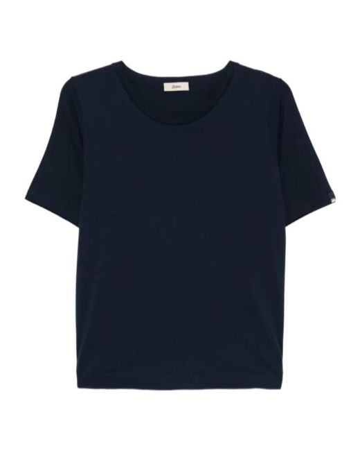 Herno Blue Round-Neck T-Shirt