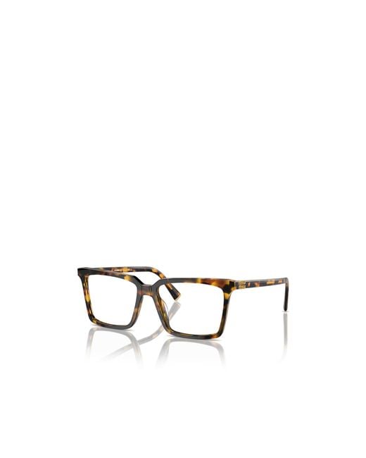 Miu Miu White Eyewear Square-Frame Glasses