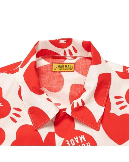 Human Made Red Heart Vacation Shirt for men