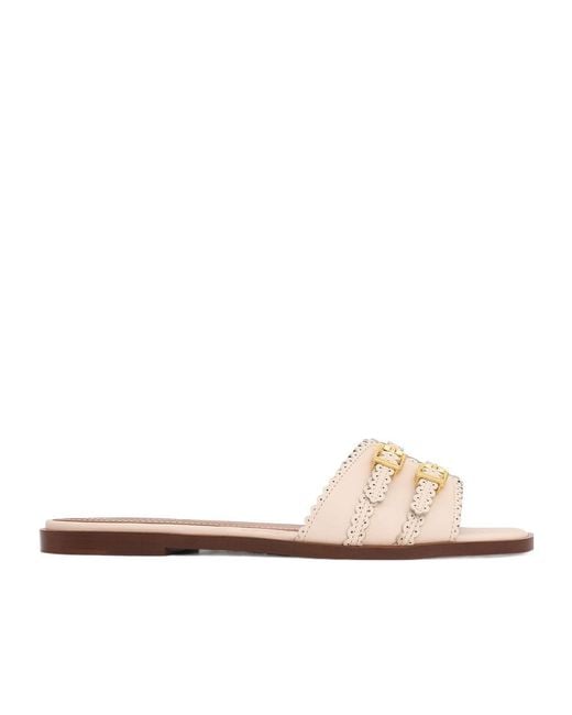 Zimmermann White Goldie Flat Sandals
