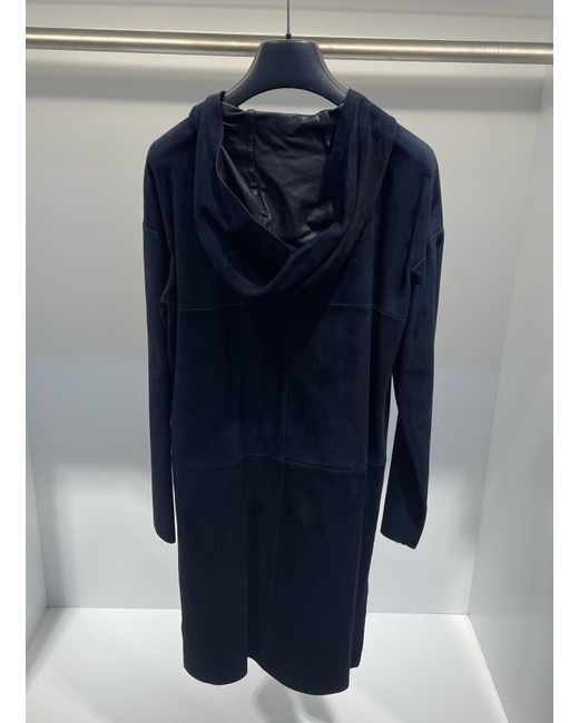Max Mara Blue Long-Sleeved Casual Jacket