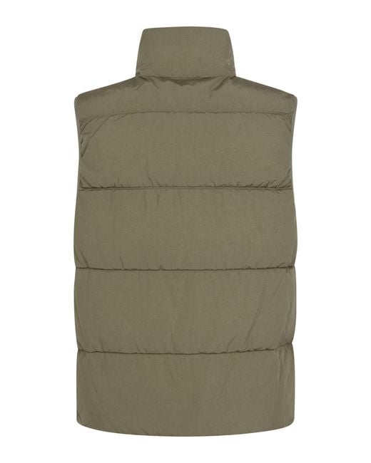 C P Company Green Quilted Padded Vest for men