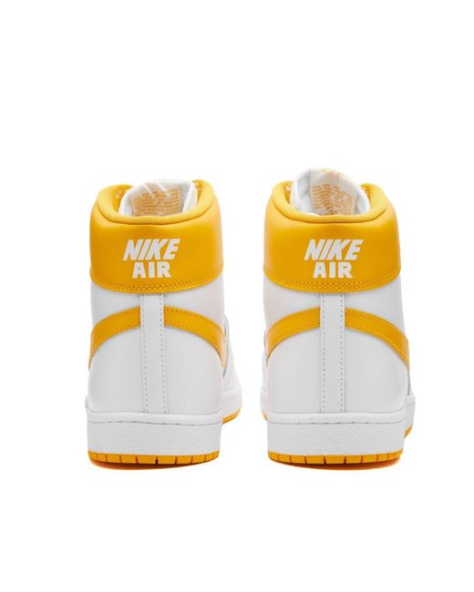 Nike Yellow Logo Casual High-Top Shoes for men