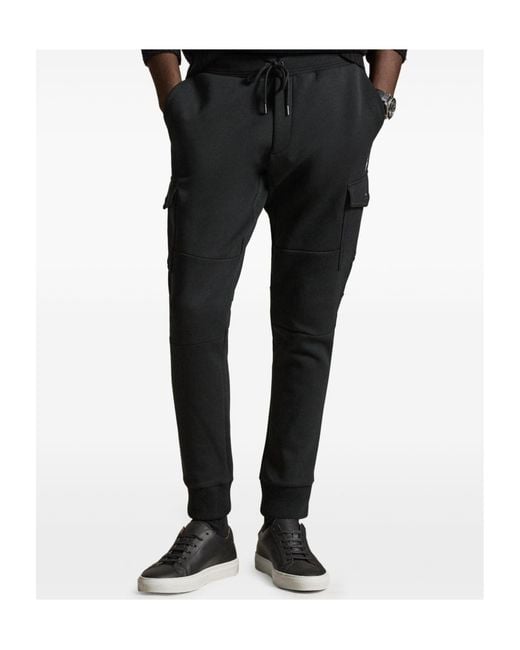 Ralph Lauren Black Cargo Track Pants for men