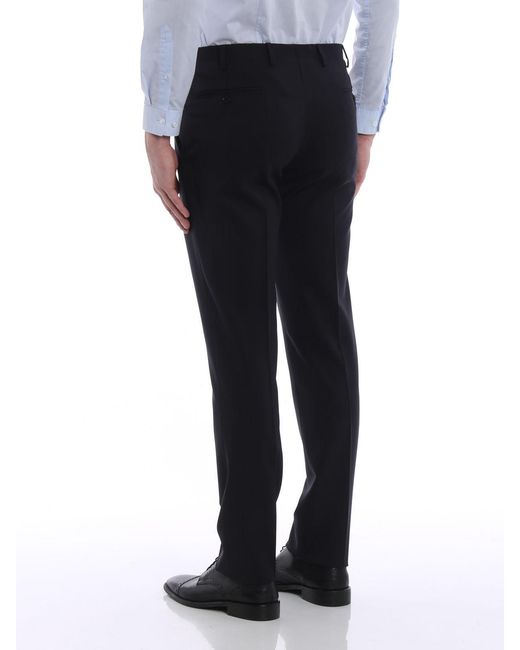 Emporio Armani Blue Logo Details Casual Pants for men