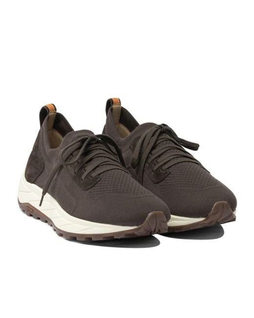 Henderson Black Lace-Up Sneakers for men